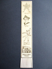 Leather BOOKMARK Sadlers Wells