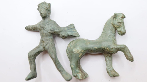 Roman bronze horse circa - roman,