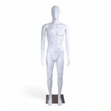 Male mannequin matt white - matt,