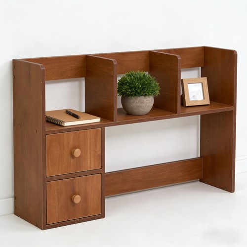 Wood desktop bookshelf - wood,