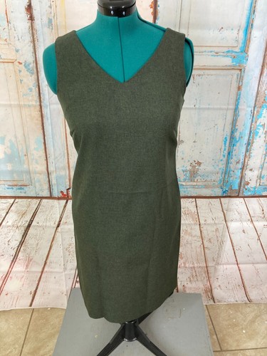 Virgo sleeveless green dress - sleeveless,