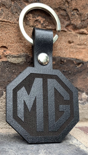 Black leather laser - black, mg