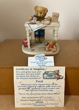 Cherished Teddies , Fred, childhood memories collection, in original box VGC 