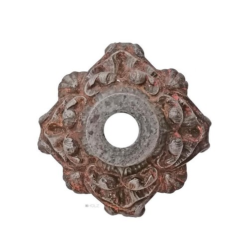 Antique rosette large cast - rosette,