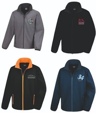 Personalised Printed Softshell Jacket Coats Custom Logo Workwear Printing S-4XL