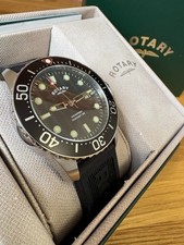 Rotary Aquaspeed Divers Watch, Black Dial  - Mint Condition Throughout