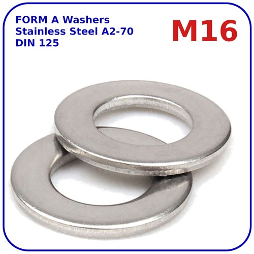 M16 flat washers stainless - m16,