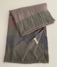 Primark Large Purple Mix Scarf/Shawl - Super-soft & Warm - 188 x 84cm - Fringed