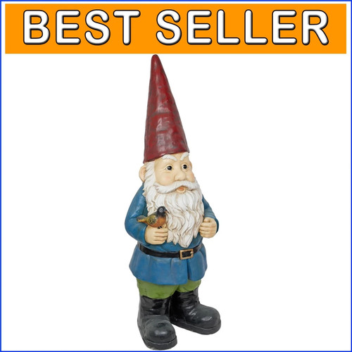 Vibrant jumbo gnome statue - jumbo,