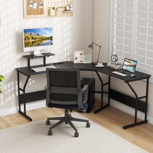 Shaped corner computer - l-shaped, desk