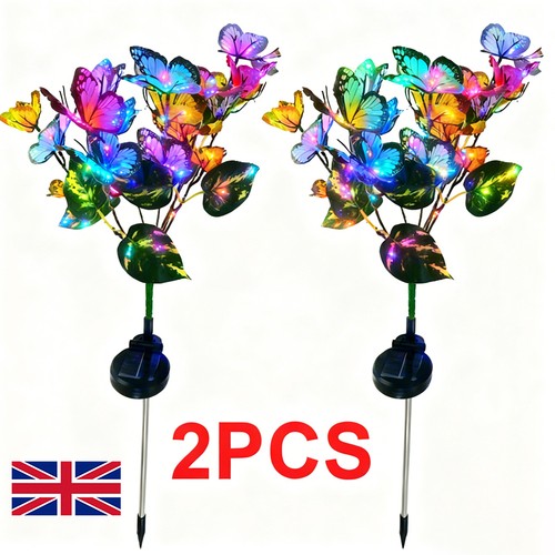 2xsolar butterflies flower - butterflies,