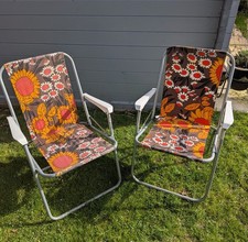 Garden Deck Camping Chairs X 2