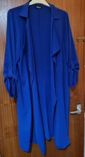 Yours Royal blue long jacket 18 used
