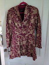 Monsoon Silk Embroidered Jacket  Size 12