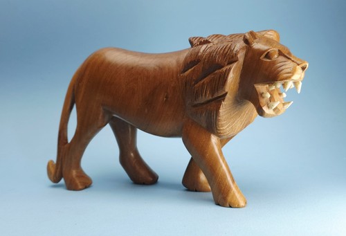 Handcarved solid wood figurine - solid,