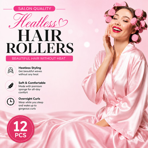 10pcs soft foam hair - 10pcs, rollers