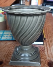 Elaine Goddard Dartmouth Pottery Urn Bowl Vase Green 5 1/2 Inches Tall