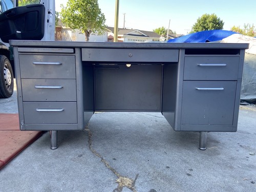 Vintage steelcase tanker desk - tanker,