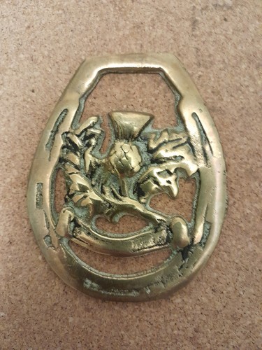 Vintage solid brass horse - vintage,