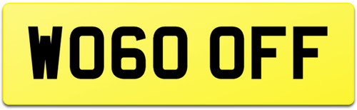 Woof dog van car - woof, number