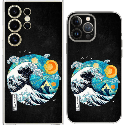 Japanese great wave van - japanese,