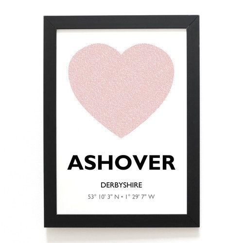 Print ashover derbyshire - a4, ashover,