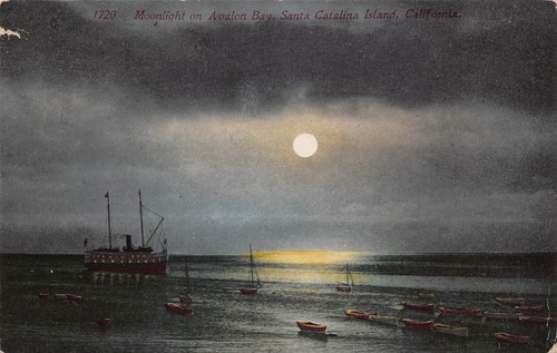 Moonlight avalon bay - bay, 1920s