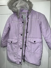 TU girls purple hooded winter