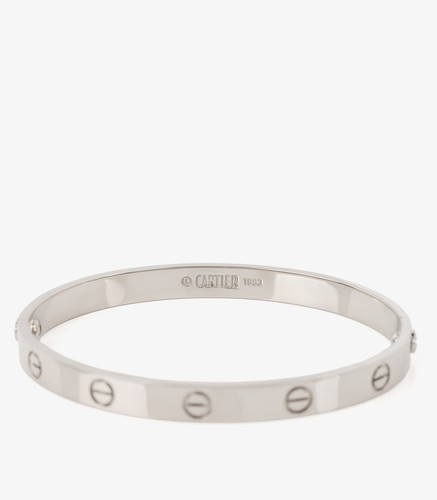 Cartier 18ct white gold - gold, love
