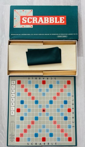 Vintage 1955 scrabble - vintage,