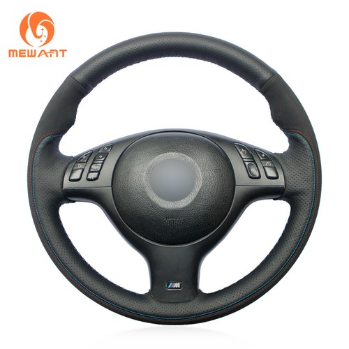 Leather suede steering wheel - steering,