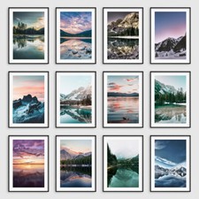 Green Beige Scandinavian Landscape Wall Art Prints Living Room Pictures Posters