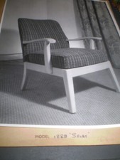 social history 1950's retro furniture ARDALE CHAIR INTERIOR photograph 10'inch