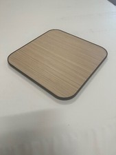 400 x 400mm Sand Zebrano Table with Black Trim