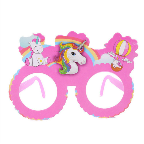 Pink unicorn glasses kids - x,