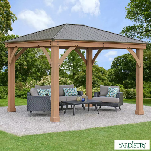 Yardistry wooden gazebo - yardistry,