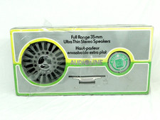 Vintage Audioline Full Range Ultra Thin Stereo Classic Car Speakers Boxed unused