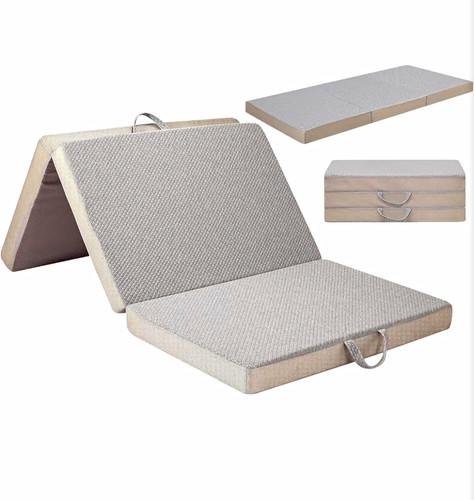 Single tri fold foam futon - tri-fold,
