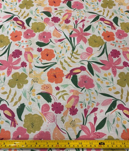 Fabric tropical birds - fabric-tropical, &