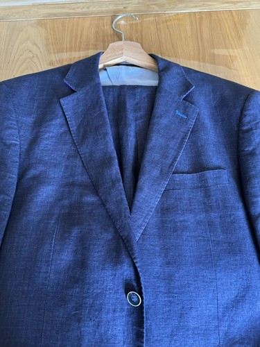 Gurteen denim blue - denim, linen