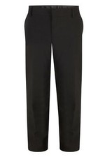 Boys Black Longer Length Tall Crease Stain Resistant  Skinny Fit School Trousers