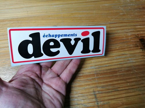 Devil exhaust decal - exhaust, x1