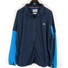 Quba Sails Jacket Mens 3XL Navy Blue Full Zip Nautical Sailing Work Sweater VGC