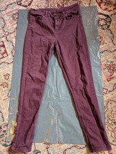 OASIS LADIES "THE STILETTO SKINNY" LILY PURPLE JEANS. SIZE 14