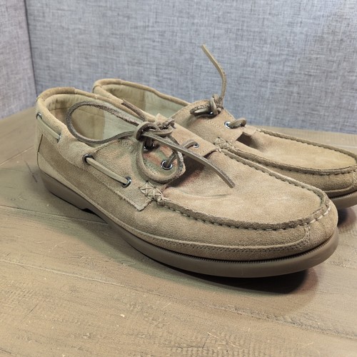 Men suede leather boat - m&s,