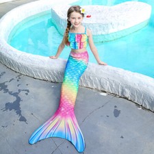 Girls Mermaid Tail Swimming