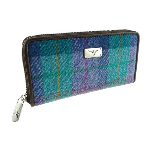 Green purple tartan check - purple,