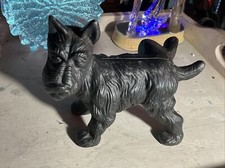 Vintage black scottie dog cast - black,