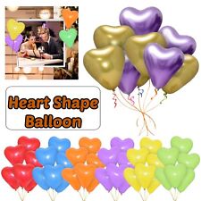 100 LOVE HEART BALLOONS Wedding Party Romantic Baloon Birthday decoration UK