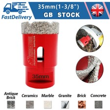 Diamond Dry Drilling Bit 35mm Core Hole Saw Ceramic Porcelain Tile Cutter M14